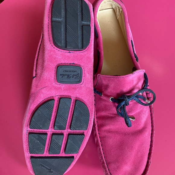 Gold Brothers , size eu43, us size 10, pink loafer , velour genuine shoes
